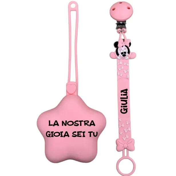 Personalized Silicone Pacifier Chain FLAT | BabyJart