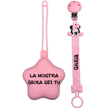 Attache-tétine en Silicone FLAT Persoannalisée | BabyJart