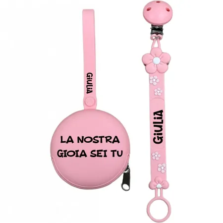 Personalized Silicone Pacifier Chain FLAT | BabyJart 2