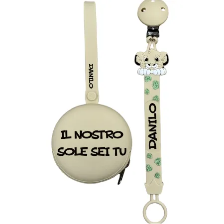 Personalized Silicone Pacifier Chain FLAT | BabyJart 2