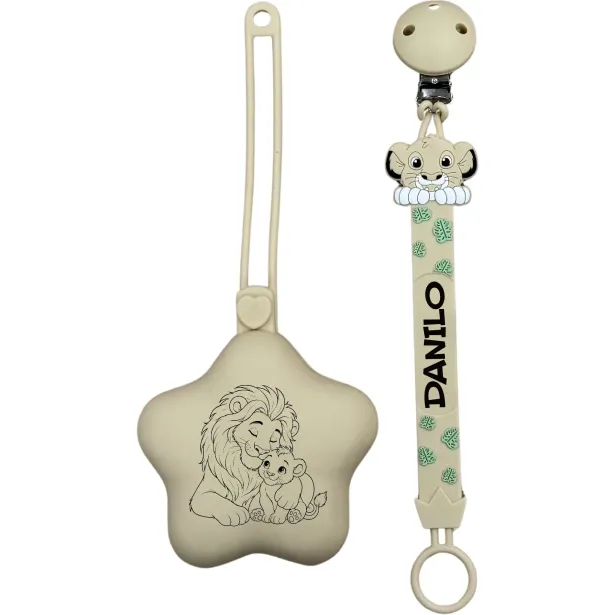 Personalisierte Silikon Schnullerkette FLAT | BabyJart
