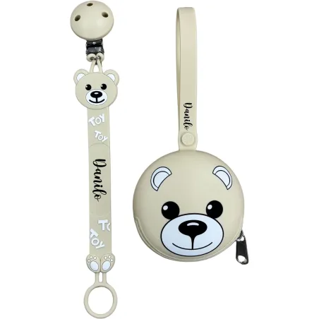 Personalized Silicone Pacifier Chain FLAT | BabyJart