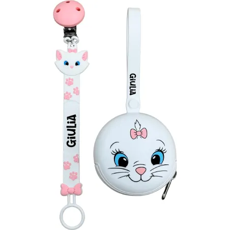 Catenella Portaciuccio FLAT in Silicone Personalizzata | BabyJart