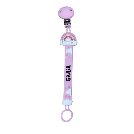 Personalized Silicone Pacifier Chain FLAT | BabyJart