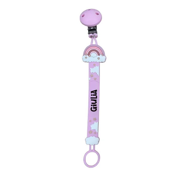 Personalized Silicone Pacifier Chain FLAT | BabyJart