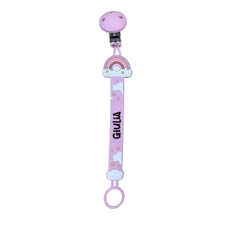Catenella Portaciuccio FLAT in Silicone Personalizzata | BabyJart