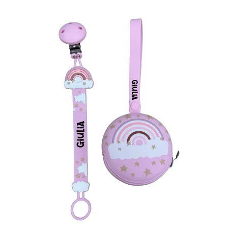 Personalisierte Silikon Schnullerkette FLAT | BabyJart