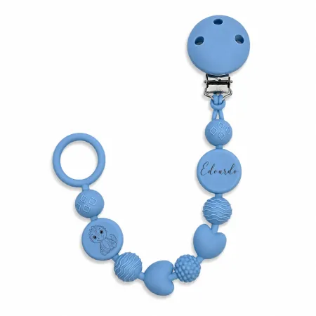Catenella Portaciuccio BUBBLE in Silicone Personalizzata