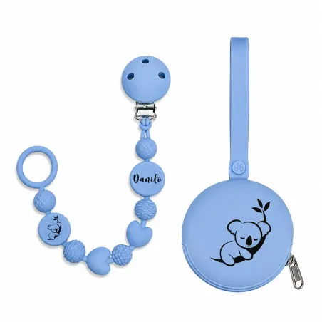 Personalisierte Silikon Schnullerkette BUBBLE | BabyJart