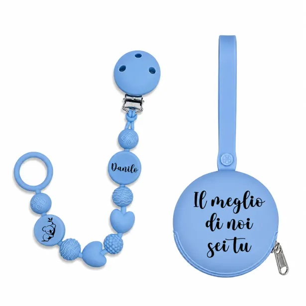 Cadena para Chupete BUBBLE de Silicona Personalizada | BabyJart