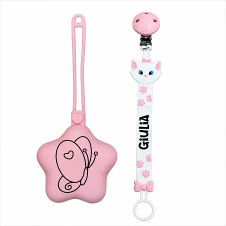 Personalized Silicone Pacifier Chain FLAT | BabyJart