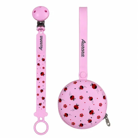 Set Catenella Portaciuccio Pattern Ladybug Garden Personalizzata