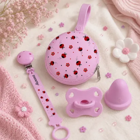 Conjunto Corrente de Chucha Pattern Ladybug Garden Personalizada 2