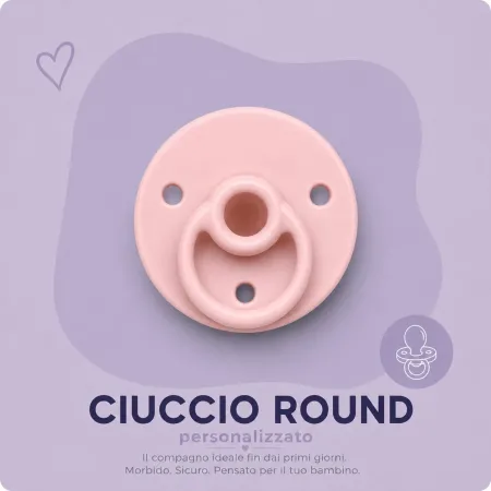 Ciuccio Neonato 0-6 Mesi in Silicone | Tettarella Rotonda BabyJart