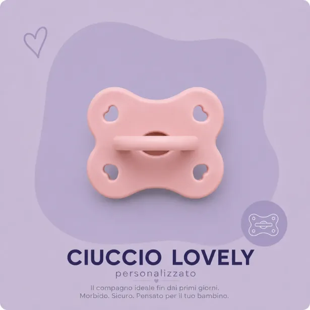 Chupeta Lovely em Silicone com Nome | BabyJART