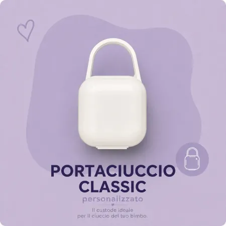 Astuccio Rigido in Plastica per Ciuccio Personalizzato | Nome e Immagi