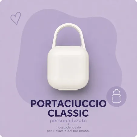 Astuccio Rigido in Plastica per Ciuccio Personalizzato | Nome e Immagi