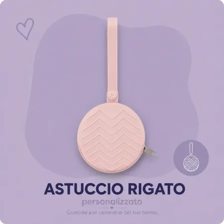 PERSONALIZZA Astuccio Catenella Portaciuccio Tondo
