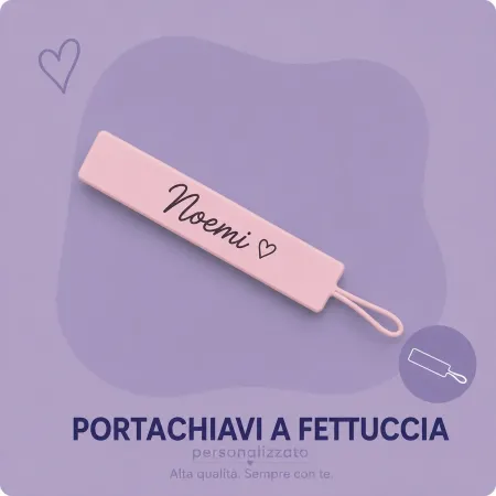 Portachiavi in SILICONE DA PERSONALIZZARE su 2 LATI