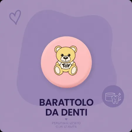 Caja para dientes de leche personalizada de silicona con nombre