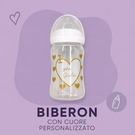 Personalized Baby Bottle with Name – BPA Free Anti-Colic Silicone 150m