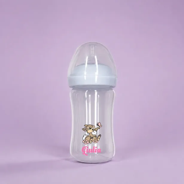 Biberon Personnalisé avec Prénom-Silicone Alimentaire Anticolique 150m