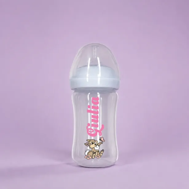 Personalized Baby Bottle with Name – BPA Free Anti-Colic Silicone 150m