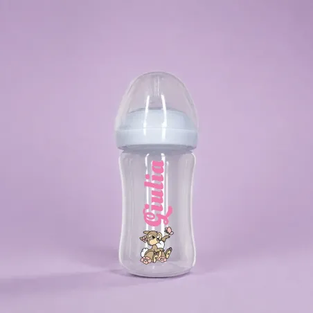 Biberão Personalizado com Nome – Silicone Alimentar Anticólicas 150ml
