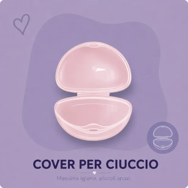 Custodia Portaciuccio | 1 Ciuccio | 6,5 × 6,0 × 6,5 cm | BABYJART®