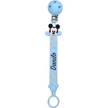 Flat Mickey Mouse Personalized Pacifier Clip | BABYJART® 2