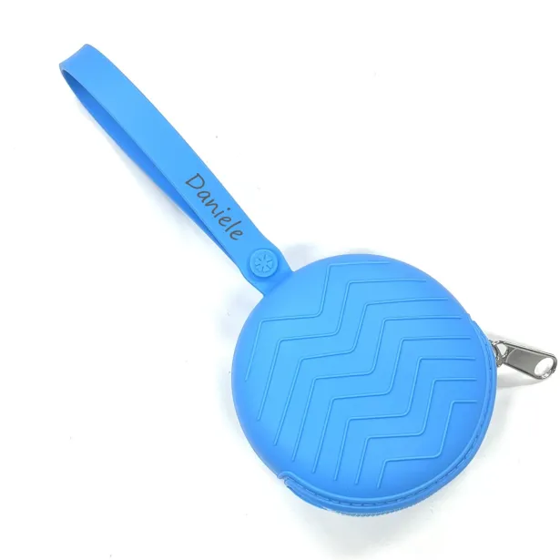 Personalized Round Zig-Zag Pacifier Case | BABYJART®