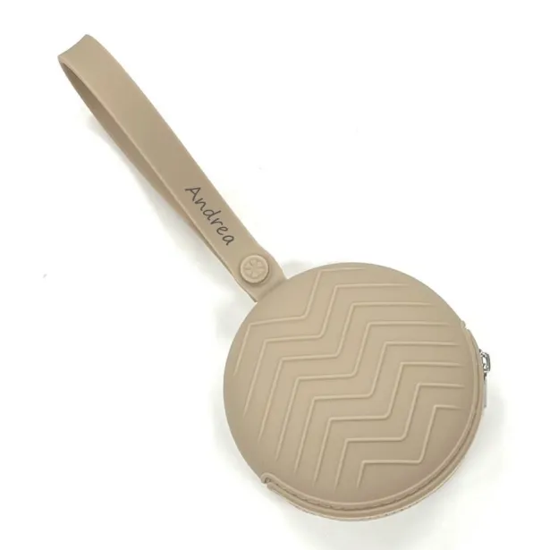 Personalized Round Zig-Zag Pacifier Case | BABYJART®