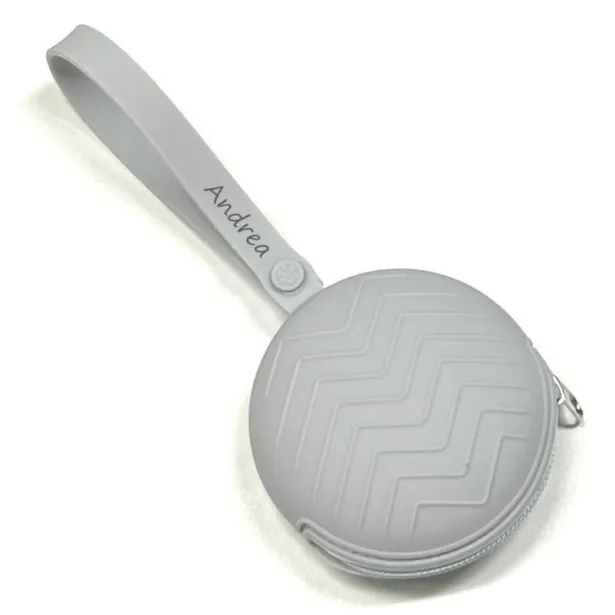 Personalized Round Zig-Zag Pacifier Case | BABYJART®