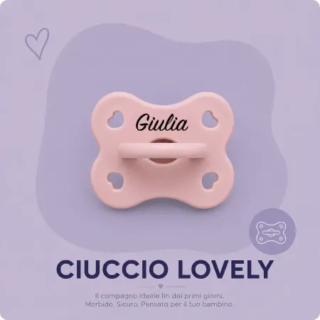 Ciuccio Lovely in Silicone Personalizzabile | BabyJART
