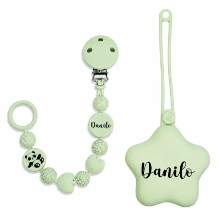 Personalized Silicone Pacifier Clip BUBBLE | BABYJART®