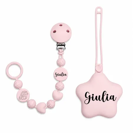 Personalized Silicone Pacifier Clip BUBBLE | BABYJART®
