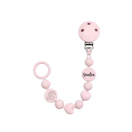 Personalized Silicone Pacifier Clip BUBBLE | BABYJART® 2