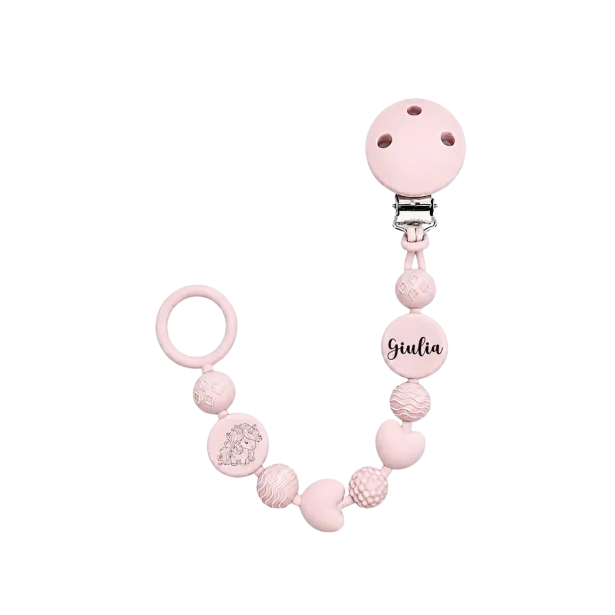 Personalized Silicone Pacifier Clip BUBBLE | BABYJART®