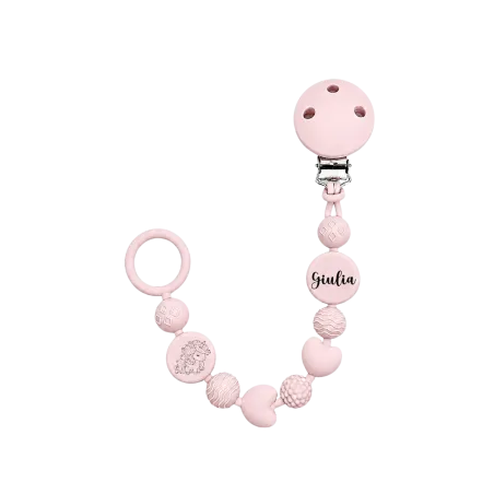 Personalisierte Silikon-Schnullerkette BUBBLE | BABYJART®