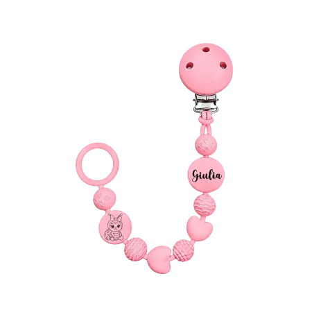 Personalized Silicone Pacifier Clip BUBBLE | BABYJART® 2
