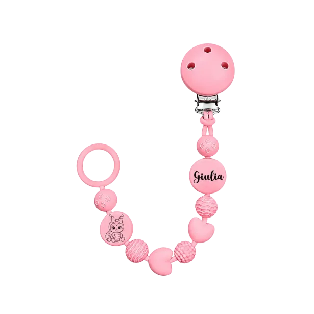 Personalisierte Silikon-Schnullerkette BUBBLE | BABYJART®