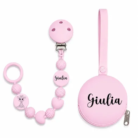 Personalized Silicone Pacifier Clip BUBBLE | BABYJART®