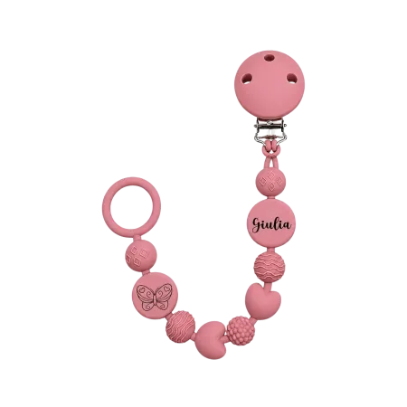 Personalized Silicone Pacifier Clip BUBBLE | BABYJART® 2