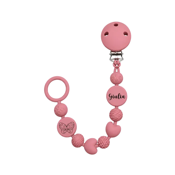 Personalisierte Silikon-Schnullerkette BUBBLE | BABYJART®