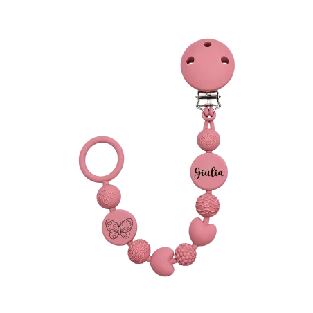Personalized Silicone Pacifier Clip BUBBLE | BABYJART®