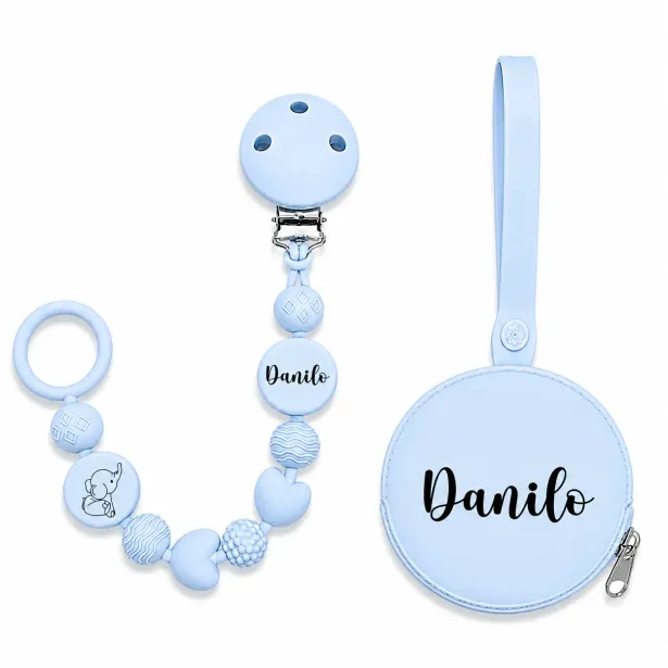 Personalized Silicone Pacifier Clip BUBBLE | BABYJART®
