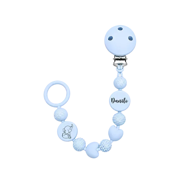 Personalized Silicone Pacifier Clip BUBBLE | BABYJART®