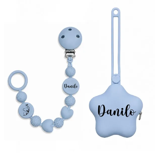 Personalized Silicone Pacifier Clip BUBBLE | BABYJART®
