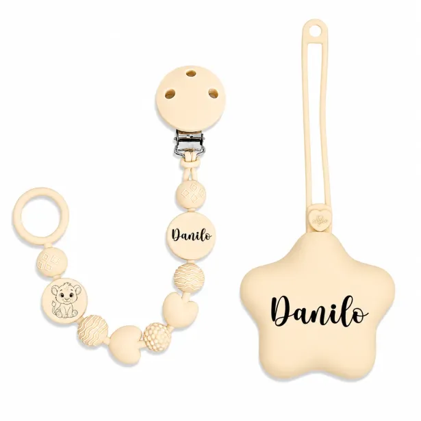 Personalized Silicone Pacifier Clip BUBBLE | BABYJART®