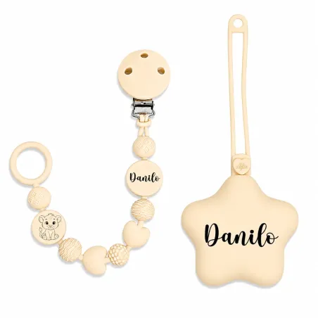 Catenella Portaciuccio in Silicone Personalizzata BUBBLE | BABYJART®